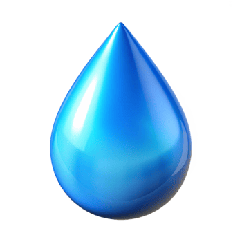 elegant creative Transparent Blue Water Droplet Isolated Element high resolution png