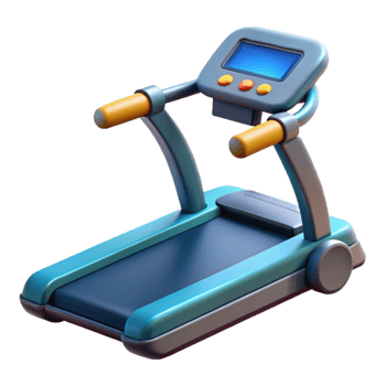 beautiful creative Treadmill Digital Display Cutout Transparent Background detailed png