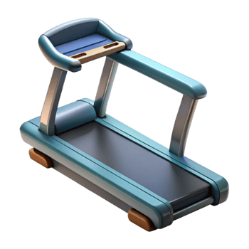 dramatic contemporary Treadmill Modern Design Isolated with Transparent Background original png