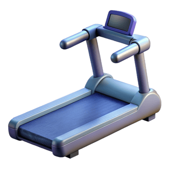 elegant artistic Treadmill Modern Design Isolated with Transparent Background exclusive png