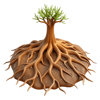 extraordinary modern Tree Roots Exposed Soil Cutout authentic png