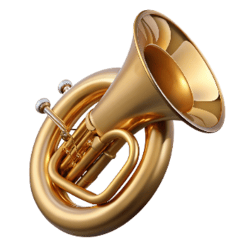 impressive contemporary Tuba Large Brass Instrument Cutout genuine png