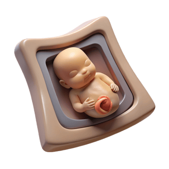 impressive contemporary Ultrasound Image of Baby Cutout authentic png
