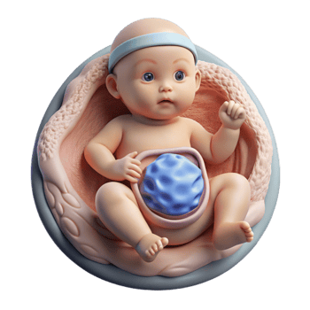 beautiful contemporary Ultrasound Image of Baby Cutout premium png
