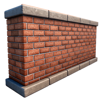 extraordinary traditional Urban Alleyway Brick Walls Isolated png