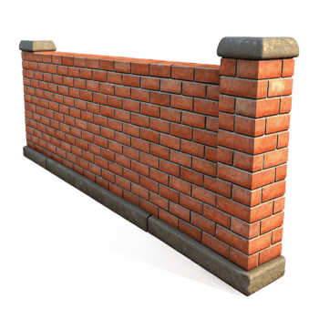 elegant minimalist Urban Alleyway Brick Walls Isolated png
