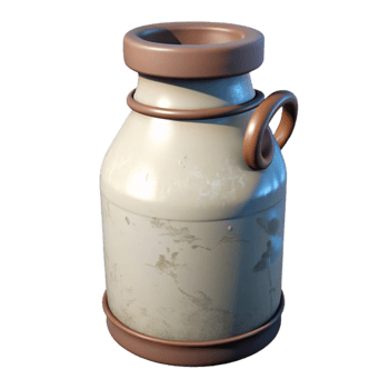 beautiful abstract Vintage Milk Bottle with Cap Cutout exclusive png