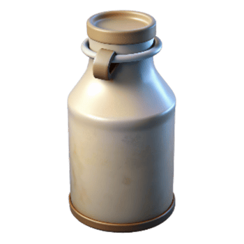 wonderful modern Vintage Milk Bottle with Cap Cutout detailed png