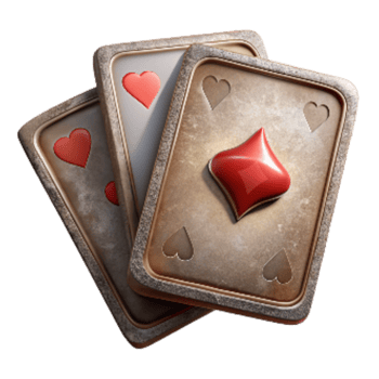 beautiful contemporary Vintage Playing Cards with Back Design Isolated detailed png