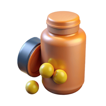 wonderful vintage Vitamins and Supplements Bottle Isolated exclusive png