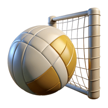 stunning abstract Volleyball Net and Ball Isolated high resolution png