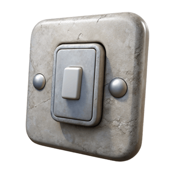 stunning creative Wall Switch Toggle Style Front View Isolated exclusive png