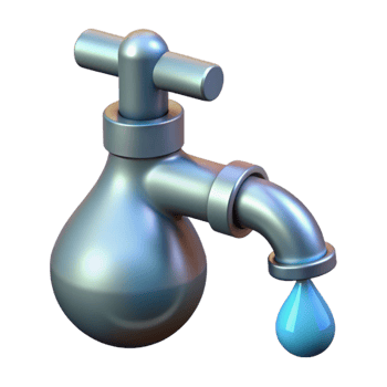 wonderful classic Water Faucet Dripping Water Drop Isolated exclusive png