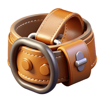 magnificent modern Weight Lifting Belt Leather Brown Isolated png