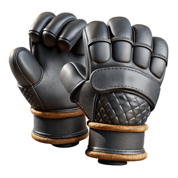 stunning vintage Weightlifting Gloves Black Leather Isolated Element professional png