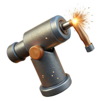 magnificent abstract Welding Torch with Sparks Isolated png