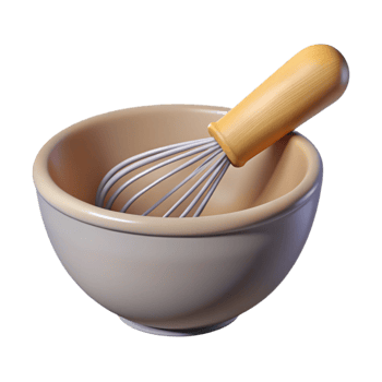 dramatic artistic Whisking Bowl Isolated Transparent Background exclusive png