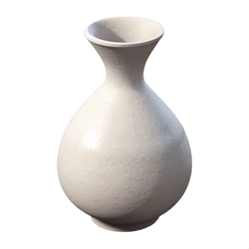 extraordinary traditional White Ceramic Vase with Flowers Isolated Element png