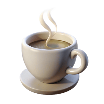 magnificent vintage White Coffee Cup with Saucer Top View Cutout high quality png