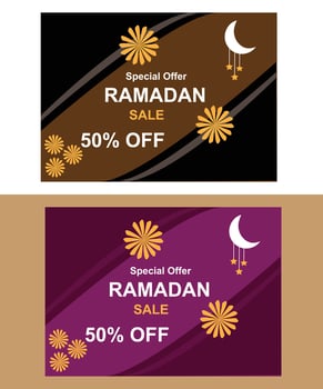 Ramadan special offer sale post design layout vector