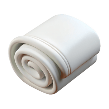 wonderful classic White Hand Towel Folded Isolated on Transparent Background professional png