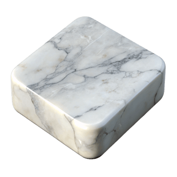 vibrant classic White Marble Countertop with Veining Isolated Background exclusive png