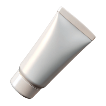 serene contemporary White Toothpaste Tube Isolated on Transparent Background authentic png