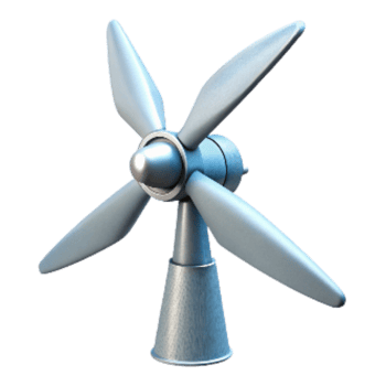 stunning creative Wind Turbine Blades Rotating Isolated Cutout exclusive png