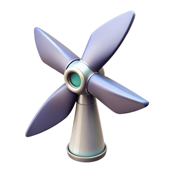 wonderful creative Wind Turbine Blades Rotating Isolated Cutout high resolution png