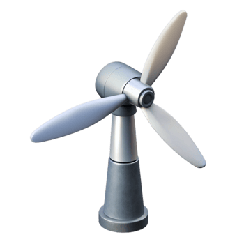 stunning contemporary Wind Turbine Blades Rotating Isolated Cutout high quality png