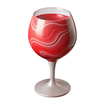 beautiful abstract Wine Glass Isolated with Red Wine genuine png