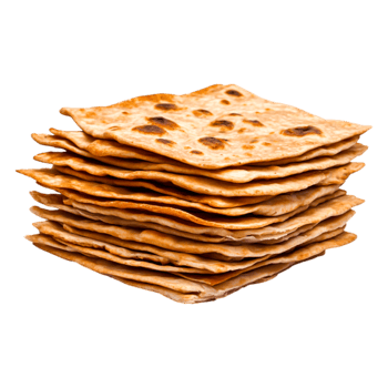 Stack of Deliciously Golden-Brown Freshly Baked Flatbread png