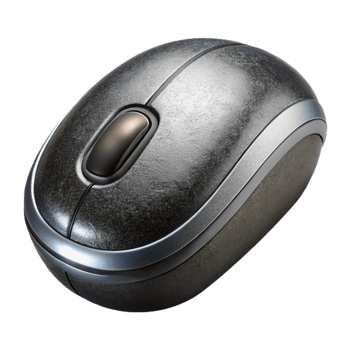 vibrant traditional Wireless Mouse Black and Silver Isolated Element high resolution png