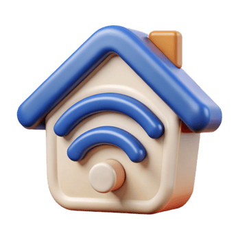 vibrant classic Wireless Smart Home Network Illustration Transparent Background high resolution png