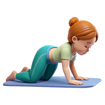 magnificent abstract Woman Doing Yoga Child's Pose Cutout high quality png