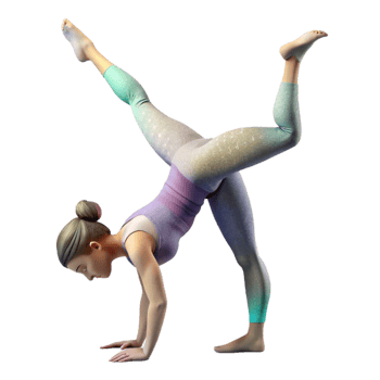 stunning abstract Woman Doing Yoga Handstand Silhouette Transparent genuine png