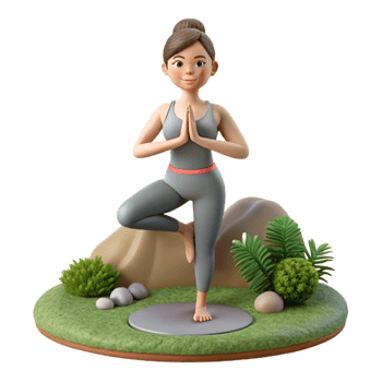 stunning minimalist Woman Doing Yoga in Studio Cutout high resolution png