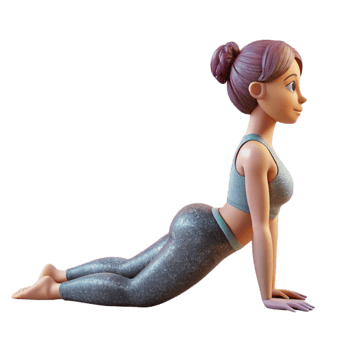 dramatic modern Woman Doing Yoga Pose Cutout on Transparent Background authentic png