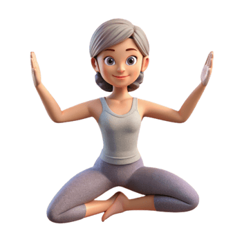 stunning traditional Woman Doing Yoga Pose Cutout on Transparent Background detailed png