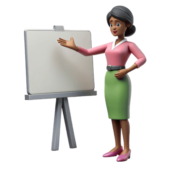 wonderful modern Woman Giving Presentation Silhouette Cutout high quality png