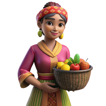 extraordinary modern Woman in Traditional Dress Dancing Isolated professional png
