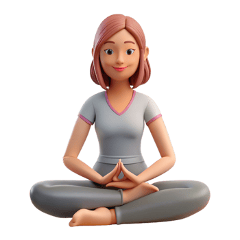 impressive traditional Woman Meditating in Lotus Pose Soft Light Isolated original png