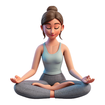 extraordinary classic Woman Meditating in Sukhasana Pose Cutout original png