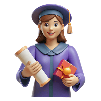 impressive classic Woman Receiving a Diploma Cutout high resolution png