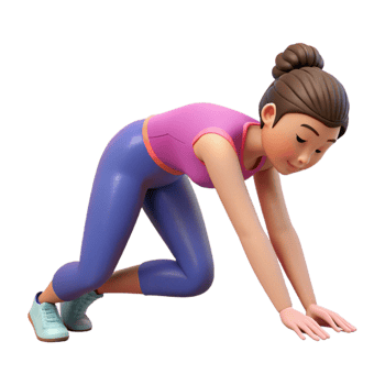 vibrant traditional Woman Stretching Forward Bend Isolated exclusive png