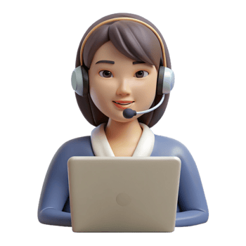 wonderful vintage Woman Wearing Headset in Online Meeting Isolated authentic png