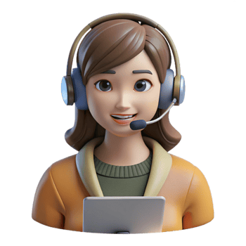 stunning traditional Woman Wearing Headset in Online Meeting Isolated high quality png