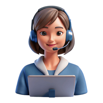 stunning classic Woman Wearing Headset in Online Meeting Isolated original png