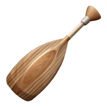 beautiful creative Wooden Canoe Paddle Cutout Top View high quality png