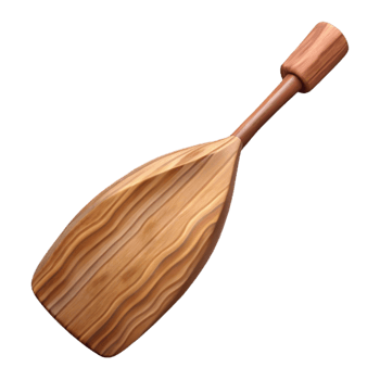 wonderful abstract Wooden Canoe Paddle Cutout Top View png